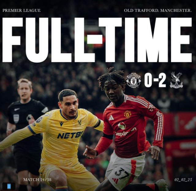 球速体育赛事-【英超】曼联0比2水晶宫，马特塔梅开二度，利马重伤